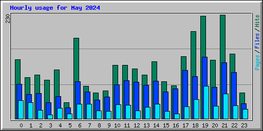 Hourly usage for May 2024